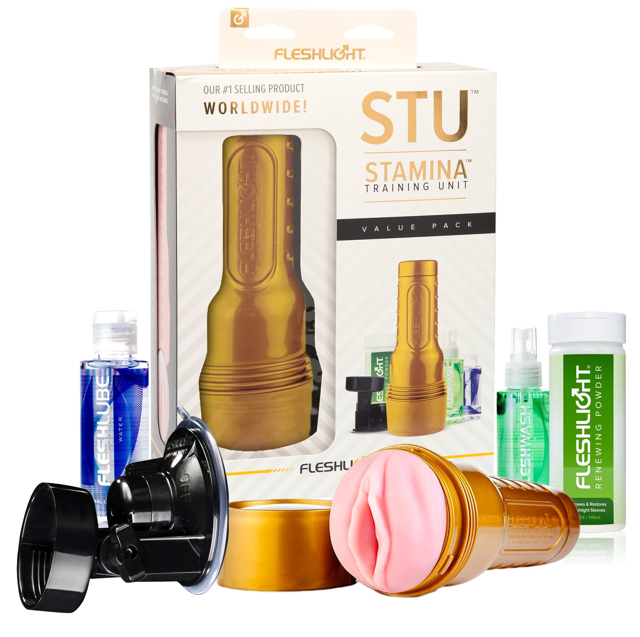 Fleshlight Stamina Training Unit Combo Pack Masturbator - Tophatter Daily Deals