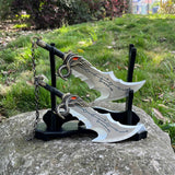 Metal Blades of Chaos 1:2 Luminous Replica - Tophatter Daily Deals