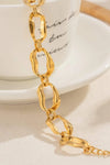 18K Gold-Plated Stainless Steel Necklace Necklaces - Tophatter Daily Deals