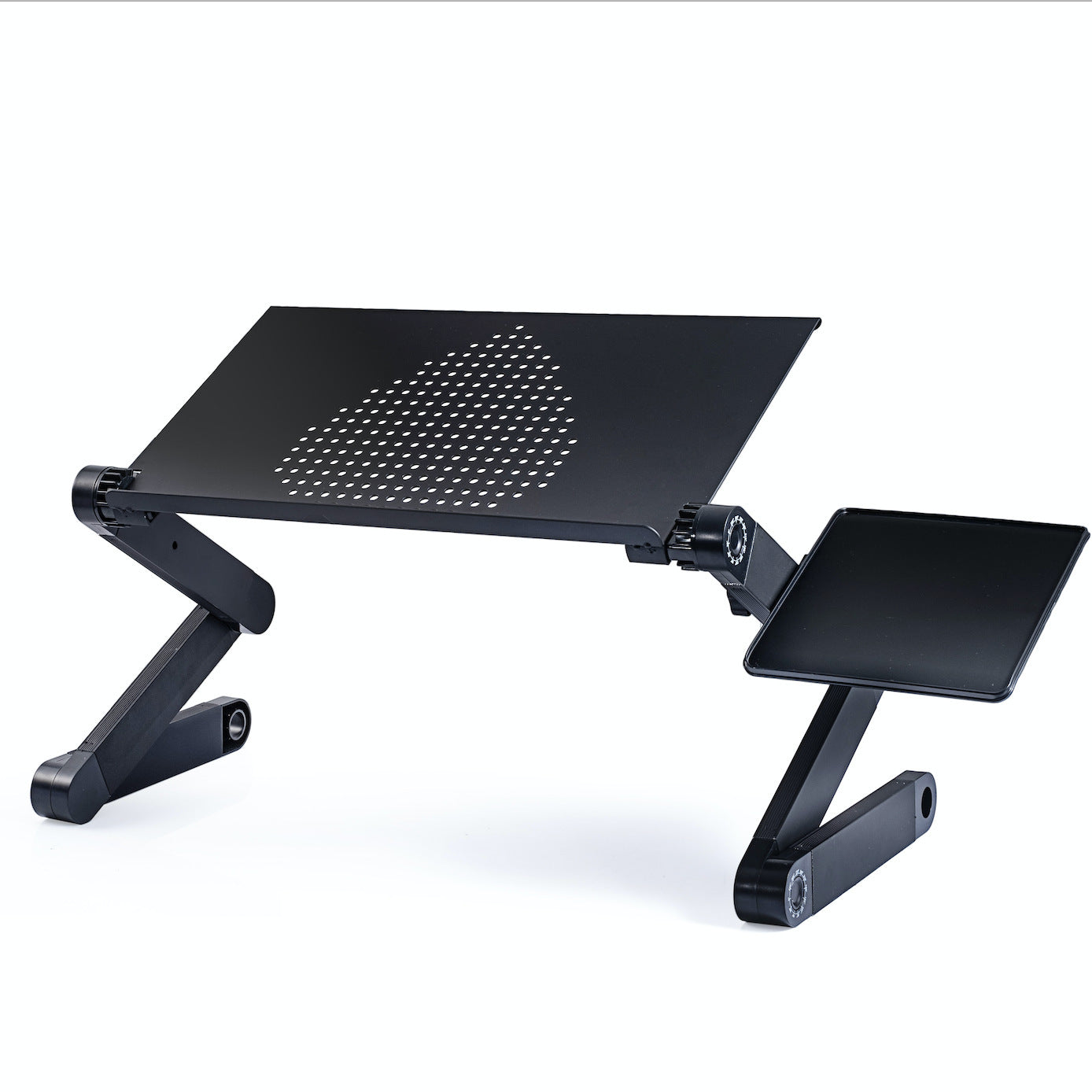 Aluminum Alloy Laptop Desk Folding Table Computer Desk Black 0 - Tophatter Daily Deals