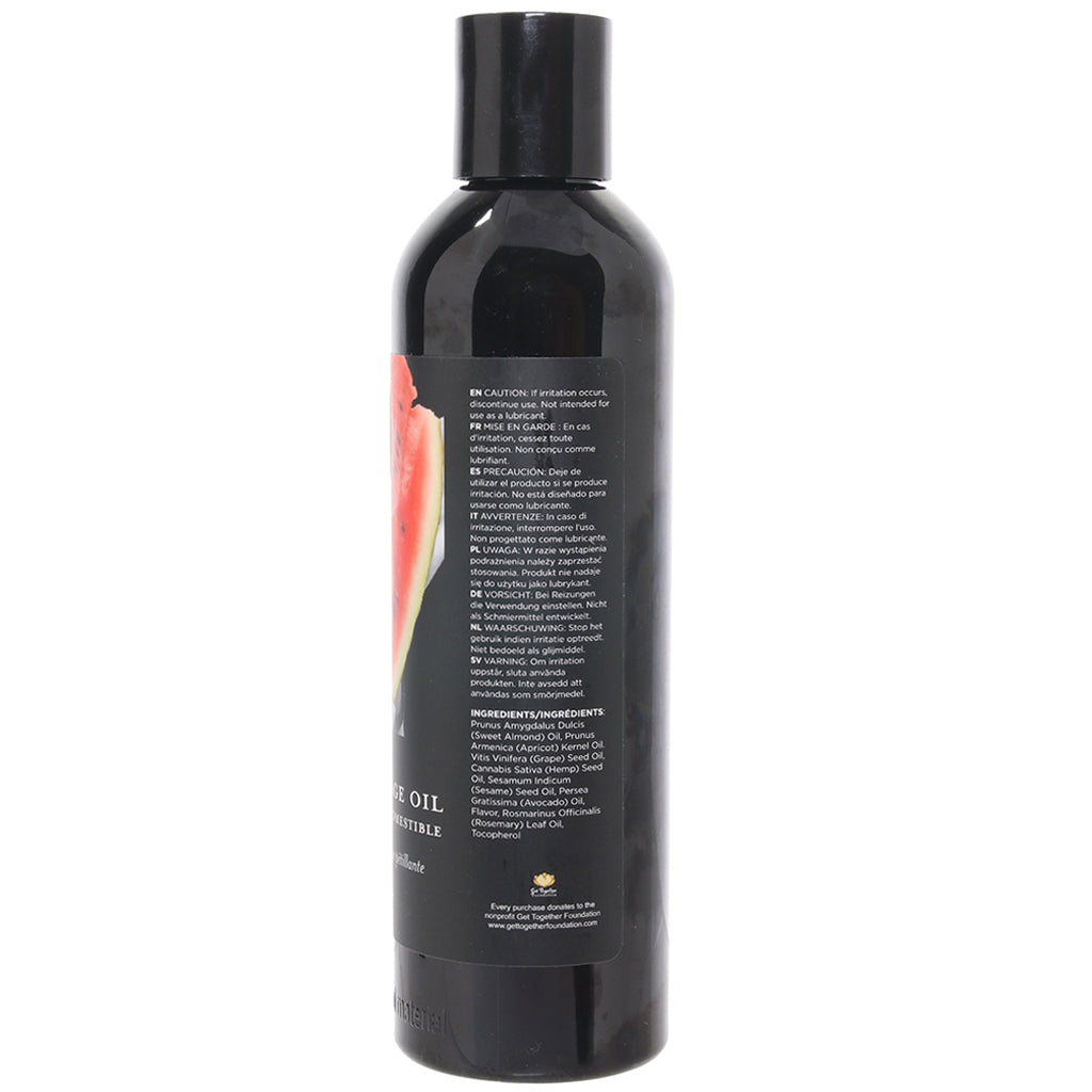 Edible Massage Oil 8oz/236ml in Watermelon Sensual Love > Massage - Tophatter Daily Deals