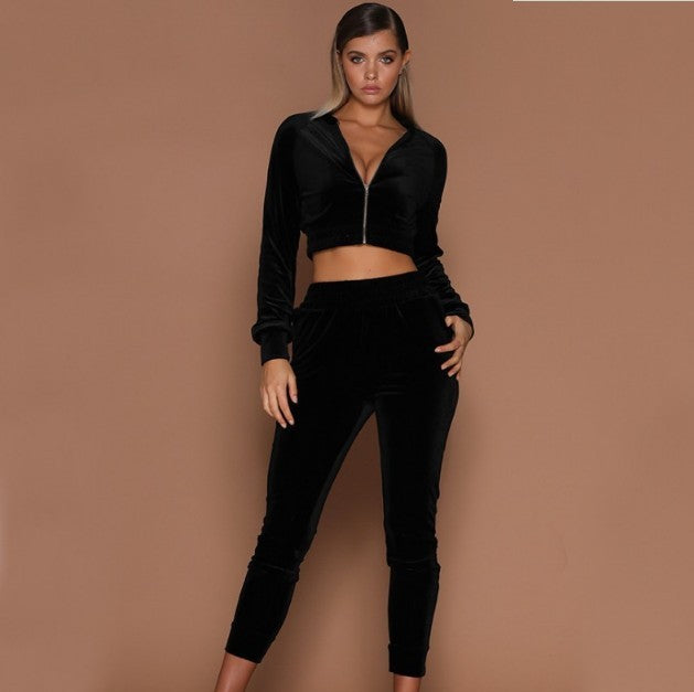 Autumn and winter suede women's clothing Black 0 - Tophatter Daily Deals