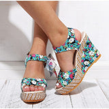 Bohemian high heel sandals 0 - Tophatter Daily Deals