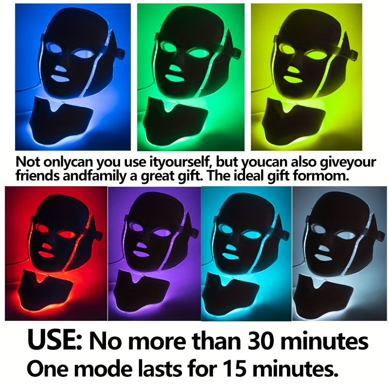LED Facial & Neck Mask (7 Colors) Health & Beauty > Personal Care - Tophatter Daily Deals