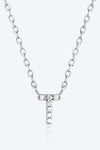 Q To U Zircon 925 Sterling Silver Necklace Necklaces - Tophatter Daily Deals