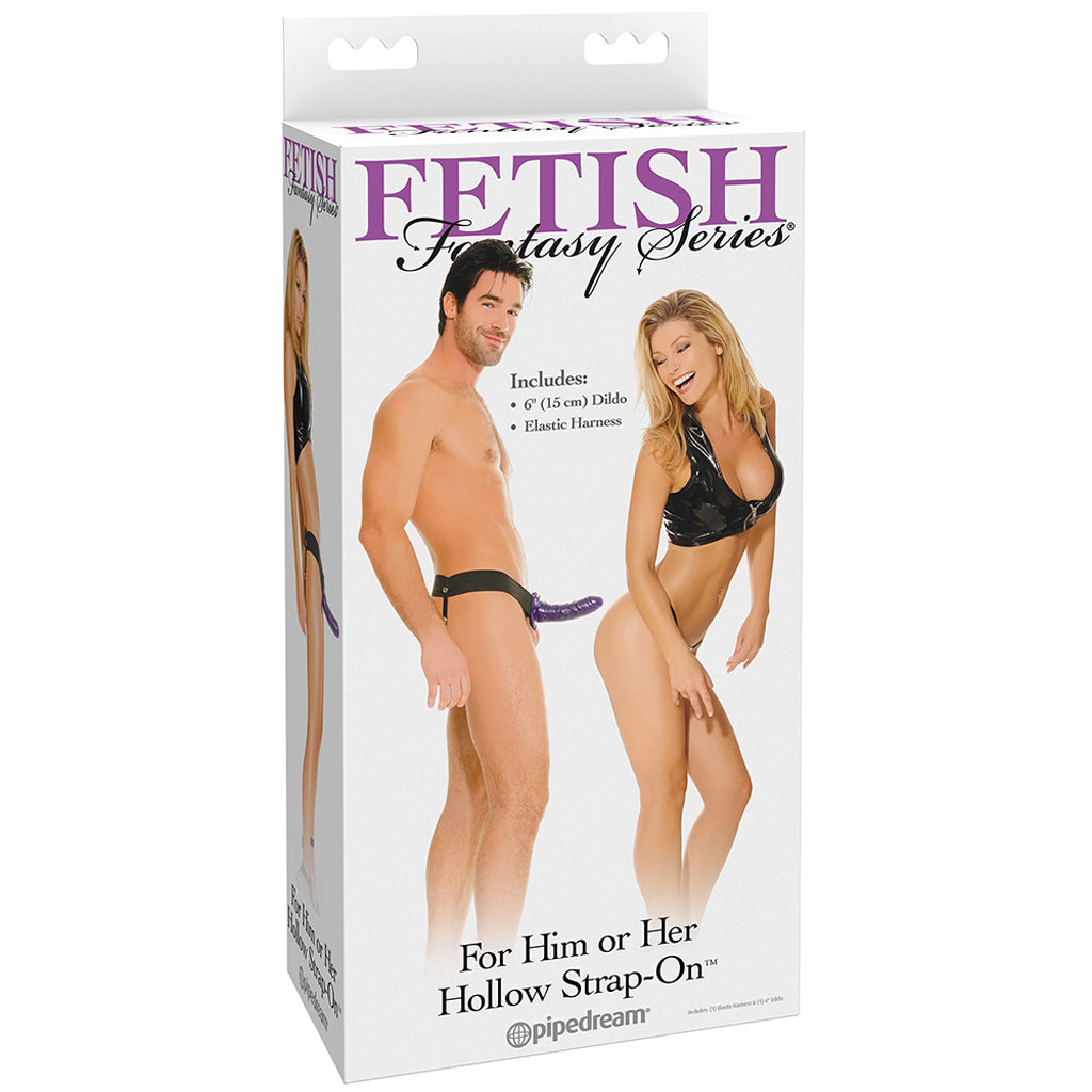 Fetish Fantasy Hollow Strap-On in Purple Dildo Sex Toys > Strap-On and Harnesses - Tophatter Daily Deals