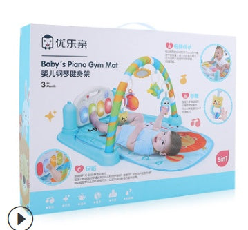 Baby pedal piano music fitness frame baby fitness blanket 0 - Tophatter Daily Deals