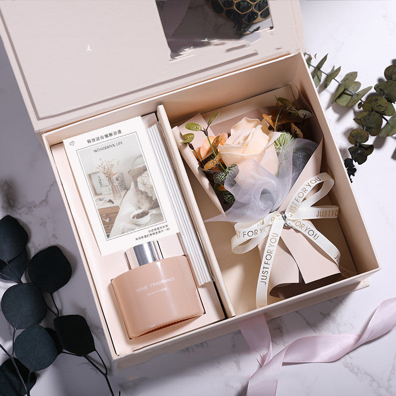 Bouquet Set Gift Box Send Teacher Soap Flowers 0 - Tophatter Daily Deals