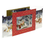 3D Winter Landscape Advent Calendar | Victorian Pull-Out Snow Scene 3D Countdown Advent Calendar - Tophatter Daily Deals