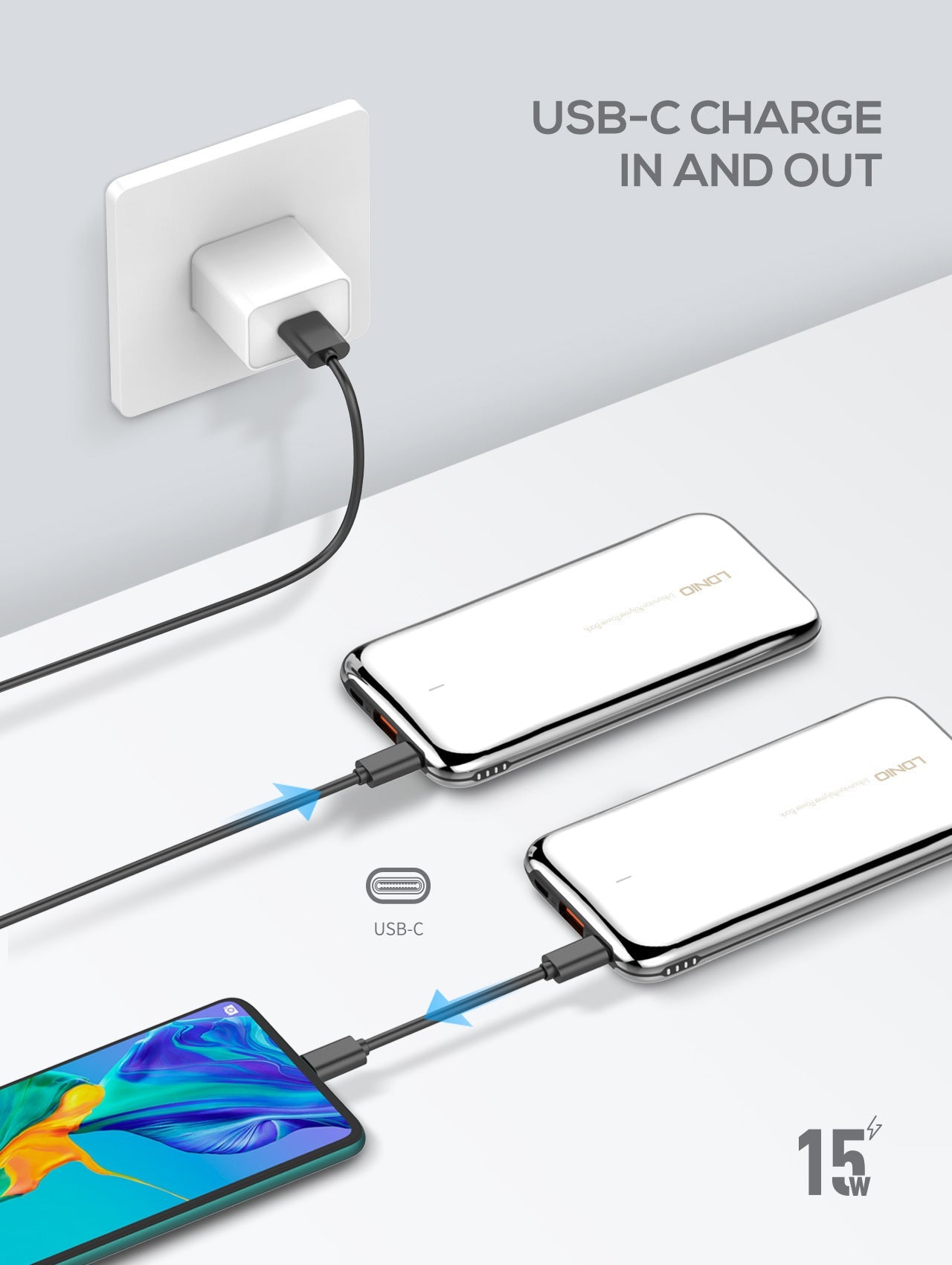Austenitic Stainless Steel Large Capacity Power Bank 0 - Tophatter Daily Deals