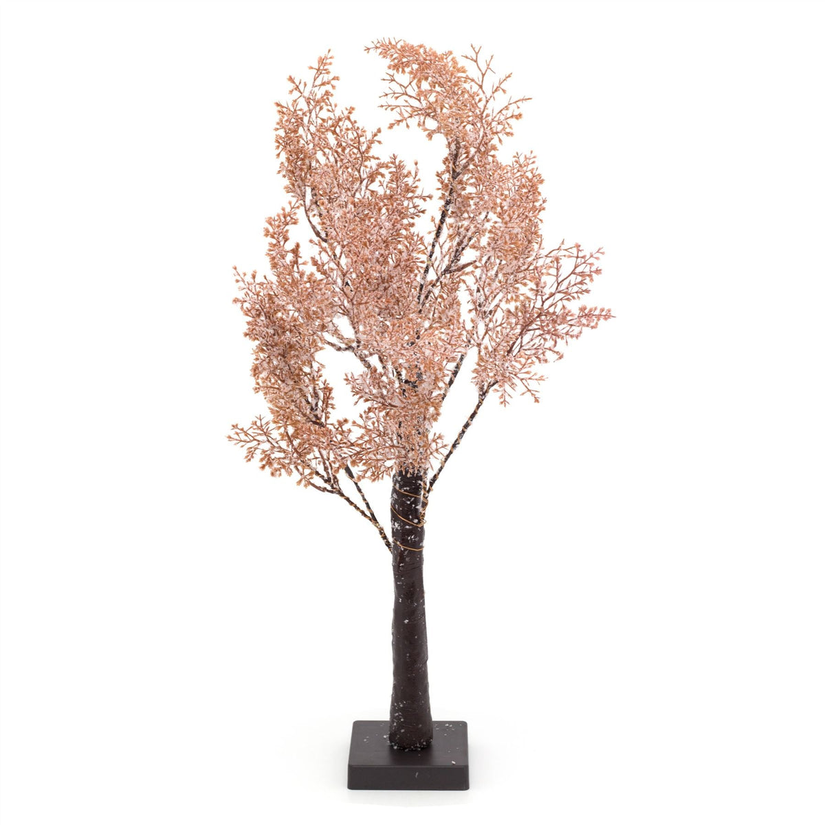 60cm LED Tree Snow Dusted Light Up Tree | LED Lit Tree Battery Operated Silhouette Tree Light | Pre Lit Twig Tree Ornament - Tophatter Daily Deals