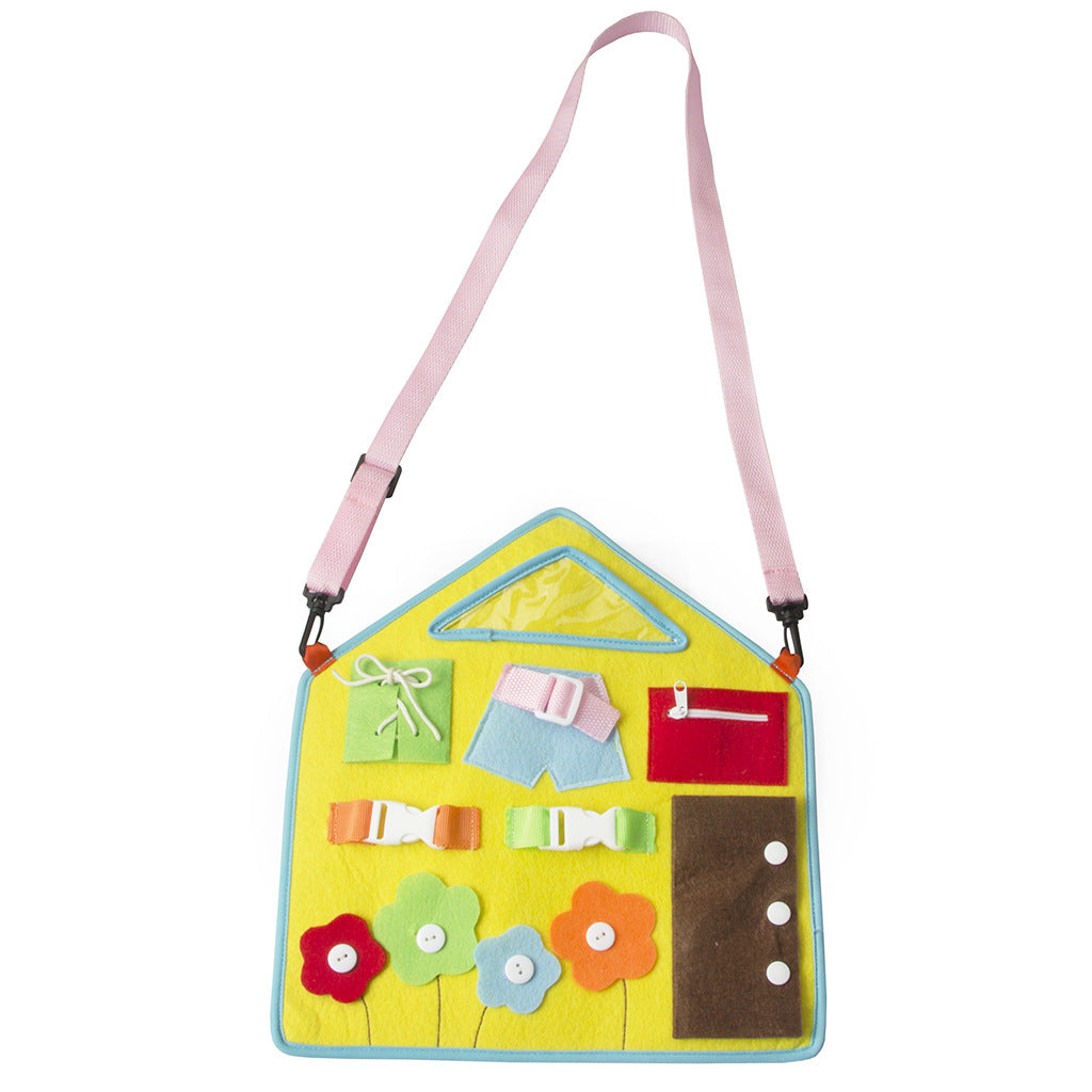 Baby learning dressing buckle zipper learning board 0 - Tophatter Daily Deals