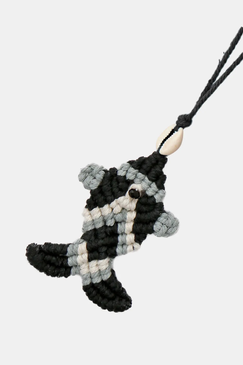 Cotton Cord Fish Shape Pendant Necklace Necklaces - Tophatter Daily Deals