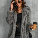 Autumn And Winter Women's Toka Fur Collar Coat 0 - Tophatter Daily Deals