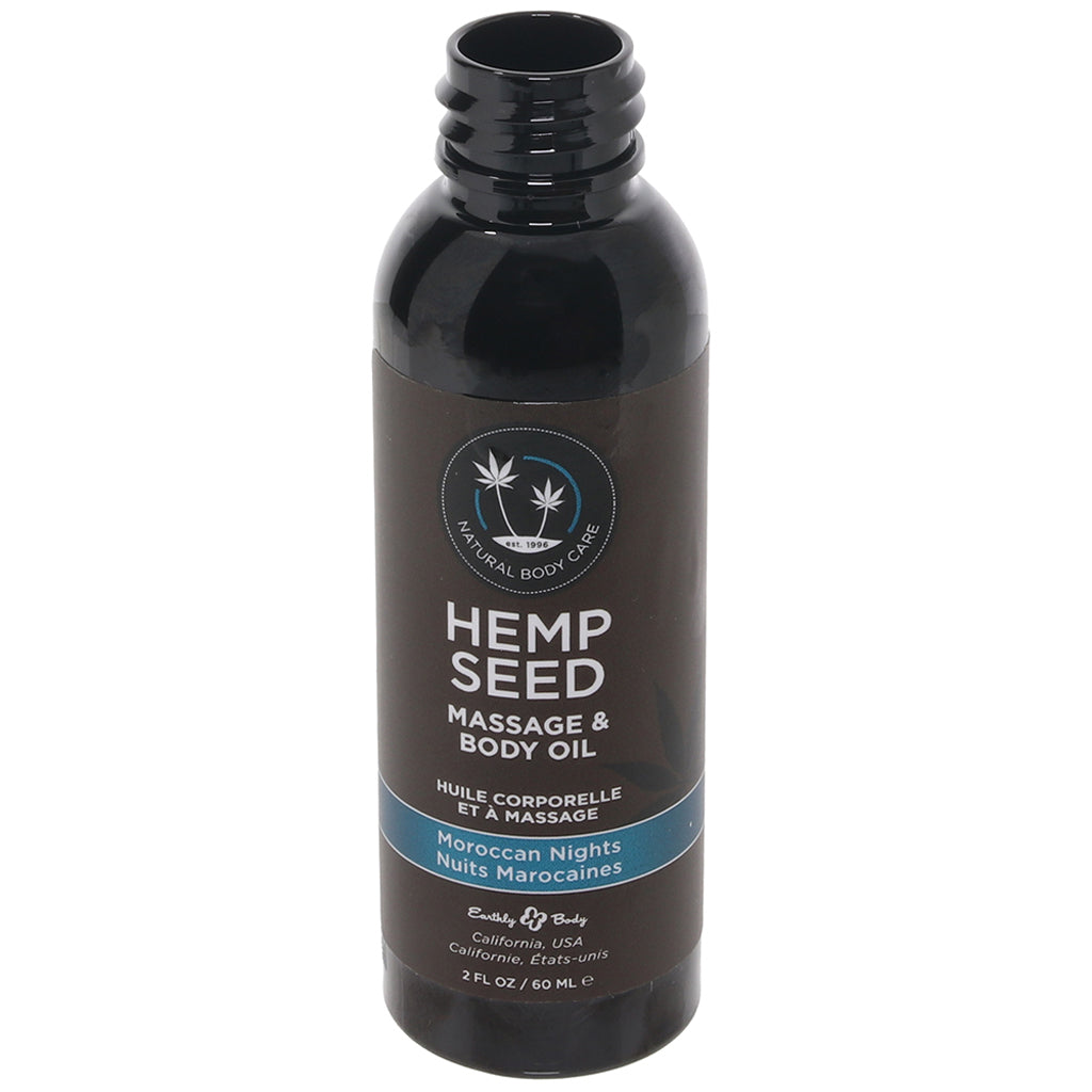 Hemp Seed Massage Oil 2oz/60ml in Moroccan Nights - Tophatter's Adult Products Sensual Love > Massage - Tophatter Daily Deals