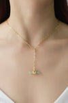 Gold-Plated Bar Pendant OT Chain Necklace Gold Mint One Size Necklaces - Tophatter Daily Deals