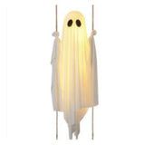 Halloween Lighted Swing Ghost Decoration Porch Remote 3D Changing Face Moving Picture Frame - Tophatter Daily Deals