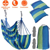 440lbs Hanging Hammock with 2 Pillows Garden & Patio - Tophatter Daily Deals