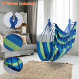 440lbs Hanging Hammock with 2 Pillows Garden & Patio - Tophatter Daily Deals
