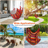 440lbs Hanging Hammock with 2 Pillows Garden & Patio - Tophatter Daily Deals