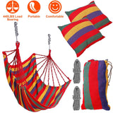 440lbs Hanging Hammock with 2 Pillows Garden & Patio - Tophatter Daily Deals