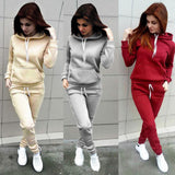Autumn and winter hooded suit sweater 0 - Tophatter Daily Deals