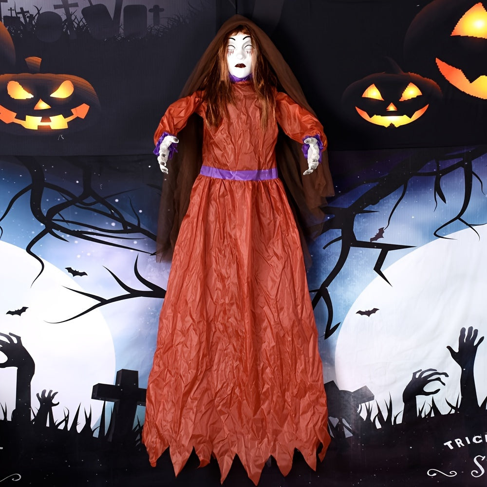 Halloween Female Ghost Screaming Door Hanger Halloween - Tophatter Daily Deals