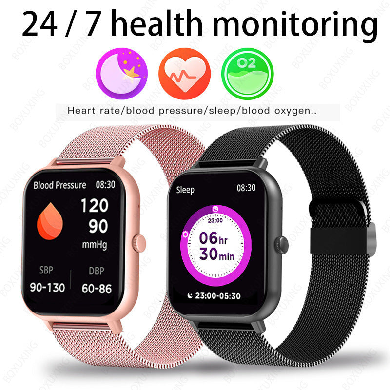 AI Voice Assistant Heart Rate Blood Pressure Blood Oxygen Sleep ZL54C Smart Watch 0 - Tophatter Daily Deals