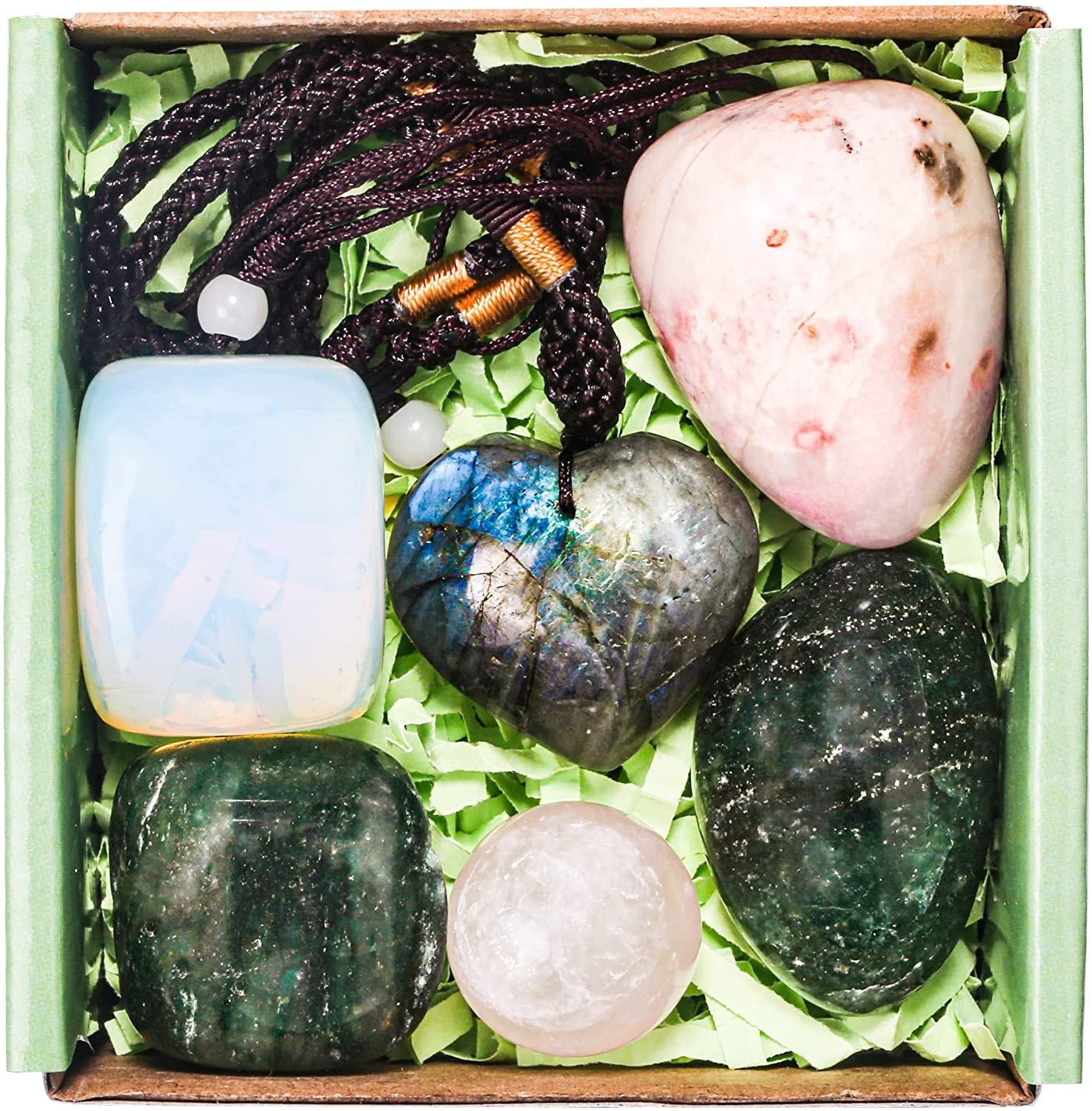 23 Piece Natural Crystal Stone Set Gift Box 0 - Tophatter Daily Deals