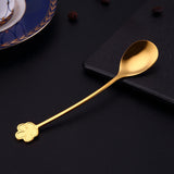 304 Stainless Steel Spoon Gold Plated Dessert Spoon Coffee Stir Spoon Stainless Steel Ice Bar Spoon Gold 0 - Tophatter Daily Deals