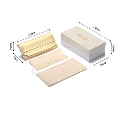 Boutique glasses box multi-function screwdriver glasses bag glasses cloth polarized test card accessories 14 style 0 - Tophatter Daily Deals