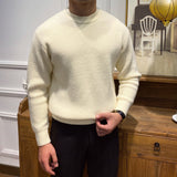 Warm Mens Crewneck Sweater - Ribbed Knit, Acrylic, Winter 3D Changing Face Moving Picture Frame - Tophatter Daily Deals