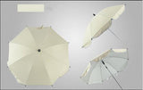 360 Degrees Pram Umbrellas Cart Accessories Adjustable Stroller Umbrella Rice white 0 - Tophatter Daily Deals