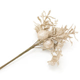 27cm Chic Glitter Christmas Spray Pick | Artificial Holly Christmas Decoration | Xmas Floral Spray Flower Pick - Design Varies One Supplied Foliage - Tophatter Daily Deals