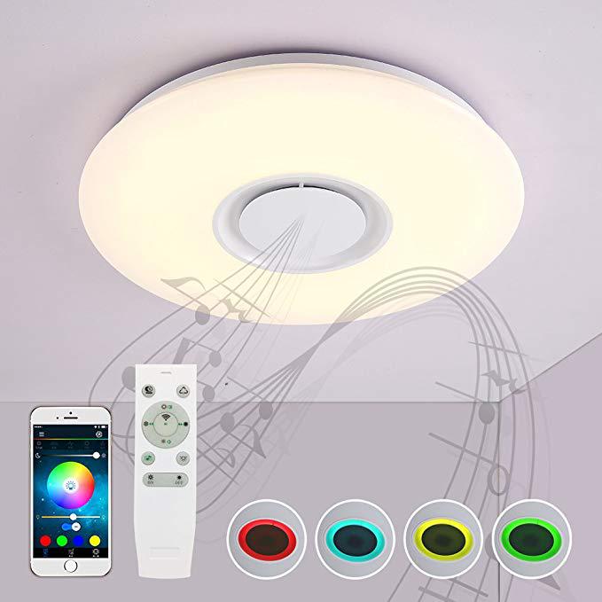 Bluetooth Audio Light Bluetooth Music Light White 0 - Tophatter Daily Deals