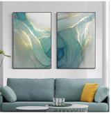 Abstract Liquid Fluid Art Poster Canvas Painting Modern Wall Picture Home Living Room Decor 0 - Tophatter Daily Deals