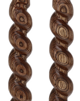 USA-Made Twisted Spiral Cane: Brown Durable Colorwood Laminate Wooden Colortone Walking Canes - Tophatter Daily Deals