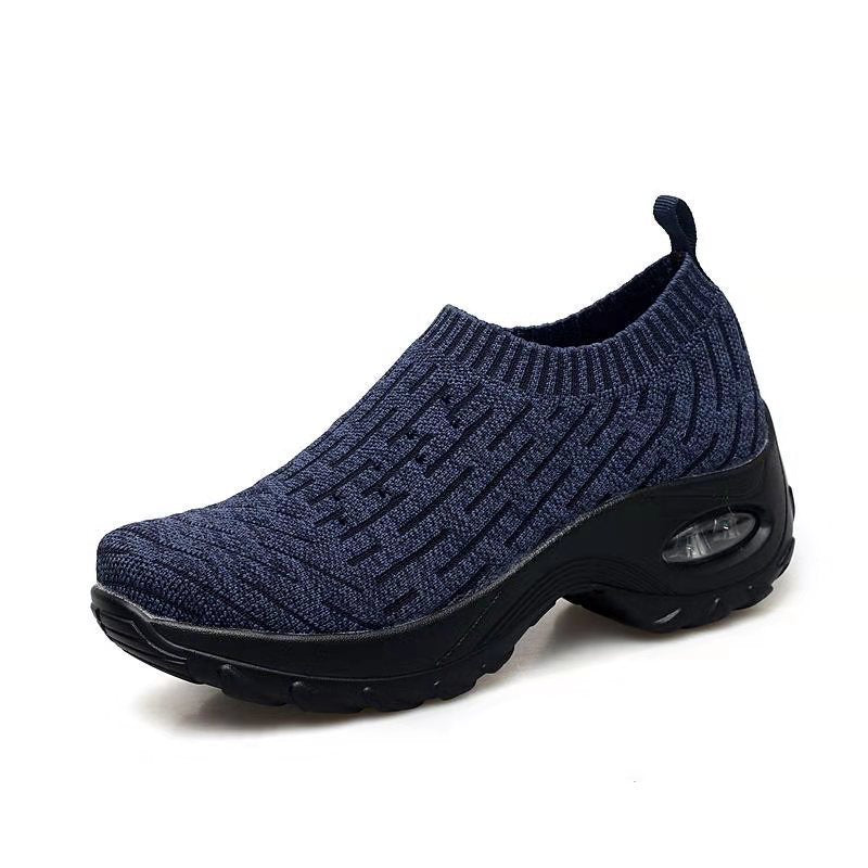 Air cushion sports shoes middle-aged mother shoes Navy Blue 0 - Tophatter Daily Deals