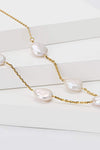 Freshwater Pearl Stainless Steel Necklace Necklaces - Tophatter Daily Deals