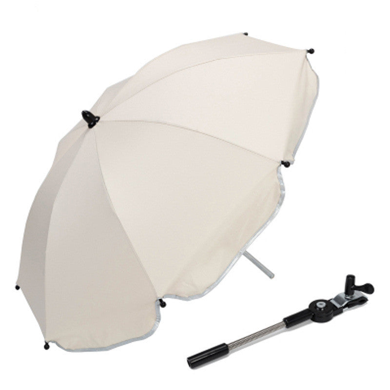 360 Degrees Pram Umbrellas Cart Accessories Adjustable Stroller Umbrella 0 - Tophatter Daily Deals