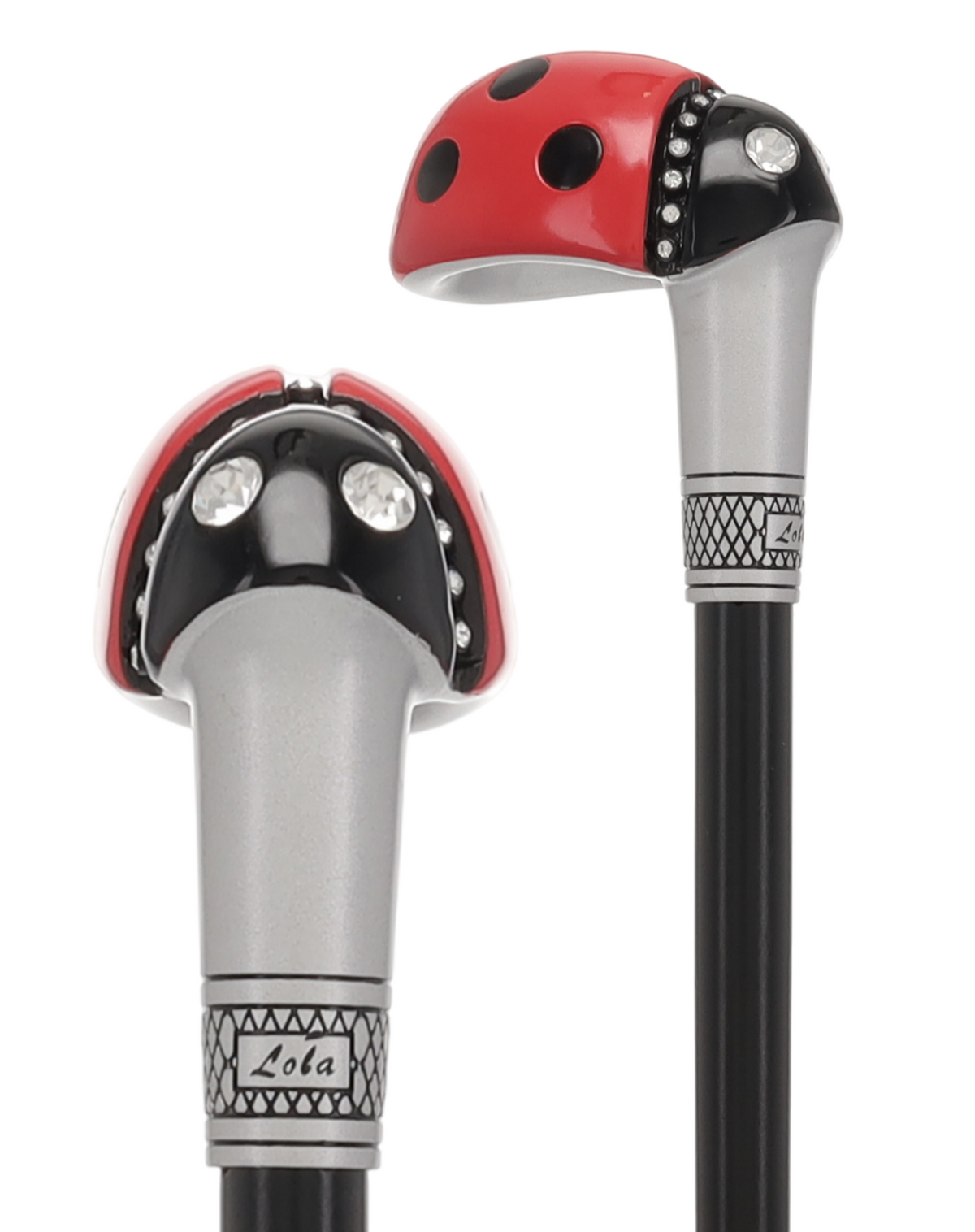 Ladybug Lola Signature 6-in-1 Ultimate Cane Kit with Travel Storage Bag Superlite Carbon Fiber Walking Canes - Tophatter Daily Deals
