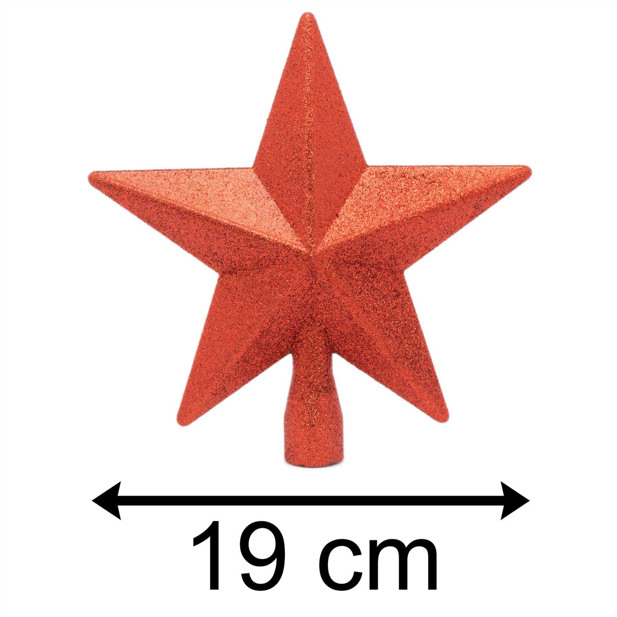 Stylish Red Star Christmas Tree Topper | Christmas Tree Star Xmas Star Tree Topper | Red Christmas Tree Decorations Tree Decoration - Tophatter Daily Deals