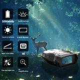 4K Low Light Full Color Outdoor Night Vision Camera Video Handheld HD Digital Infrared Double Tube Night Vision Instrument 0 - Tophatter Daily Deals