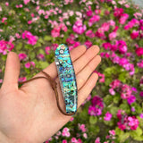 Damascus Knife Handmade Colored Folding Knife - Tophatter Daily Deals