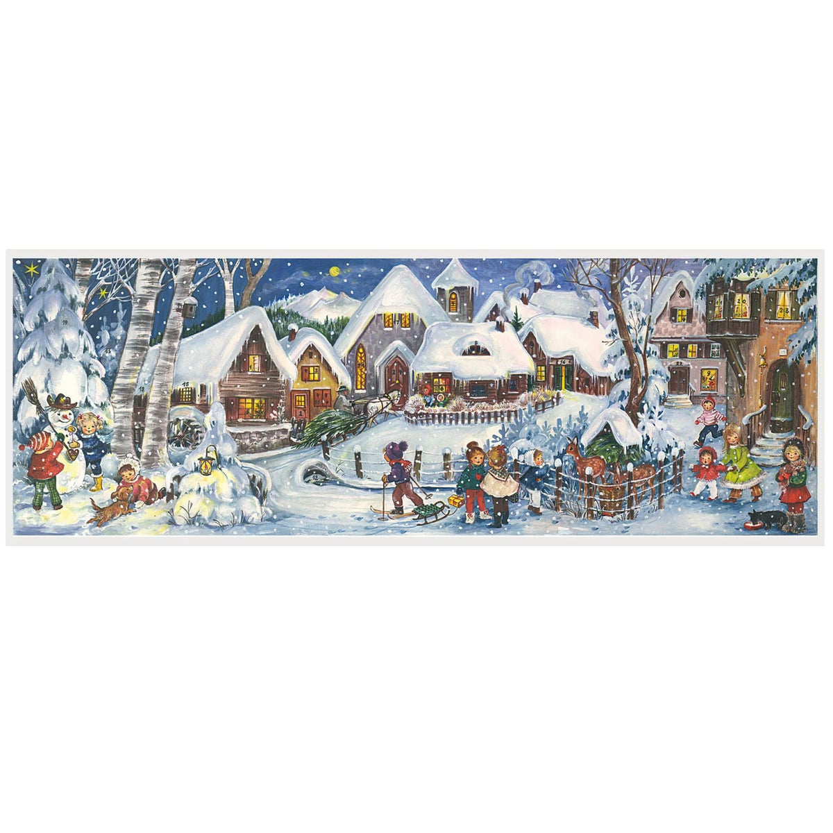 It's Snowing Christmas Advent Calendar | Traditional Picture Advent Calendar Advent Calendar - Tophatter Daily Deals