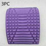 Back Stretcher Pillow Neck Lumbar Support Massager For Neck Waist Back Sciatica Herniated Disc Pain Relief Massage Relaxation Purple 3PC 0 - Tophatter Daily Deals
