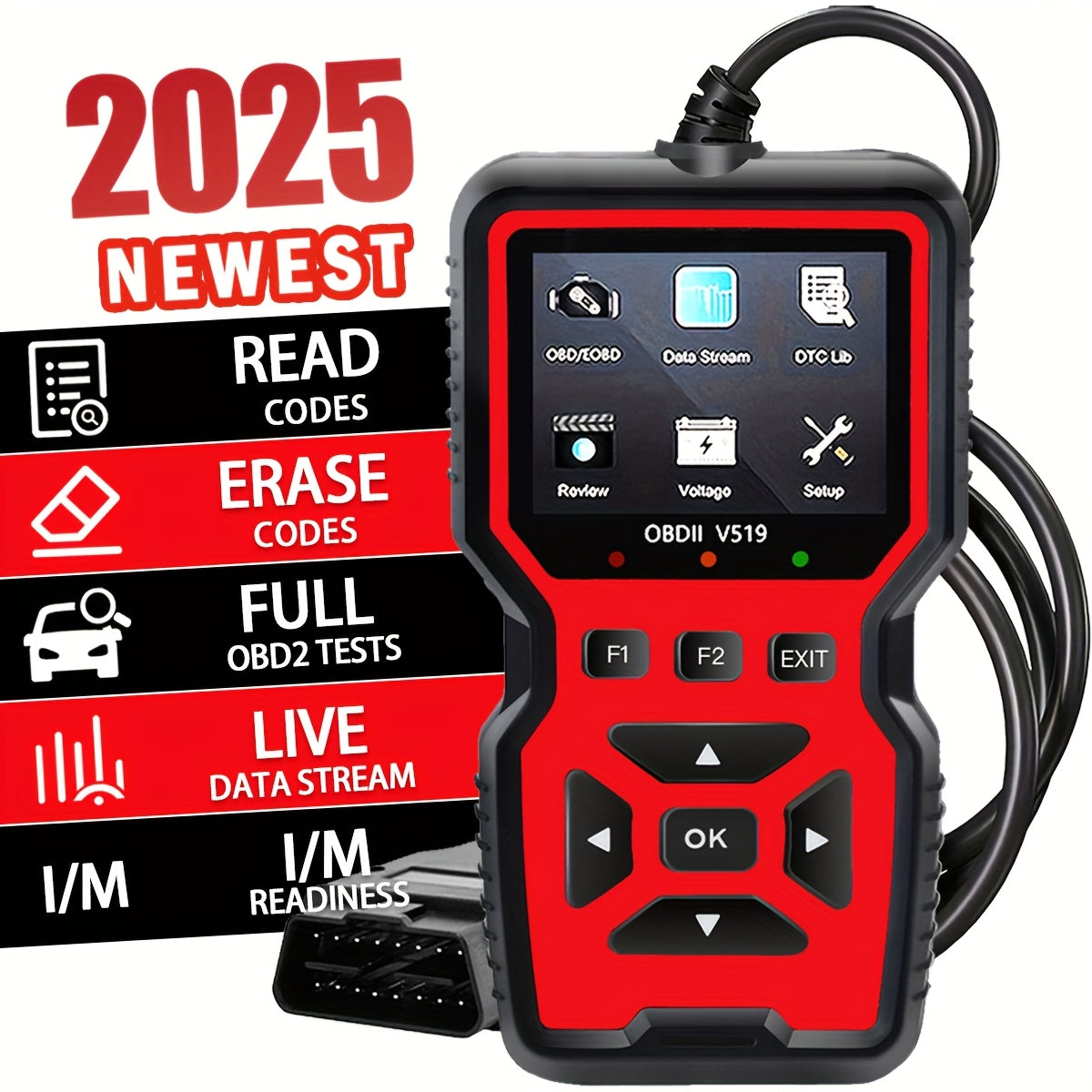 Car Diagnostic Scanner Tool V519 OBD2 USB Auto Accessories > Auto Accessories Others > Automotive Repair & Speciality Tools - Tophatter Daily Deals