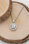 Zircon Pendant 925 Sterling Silver Necklace Necklaces - Tophatter Daily Deals