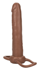 Accommodator Dual Penetrator Brown Anal Dildo with Dual Ring Design > Sex Toys For Men > Penis Sleeves - Tophatter Daily Deals