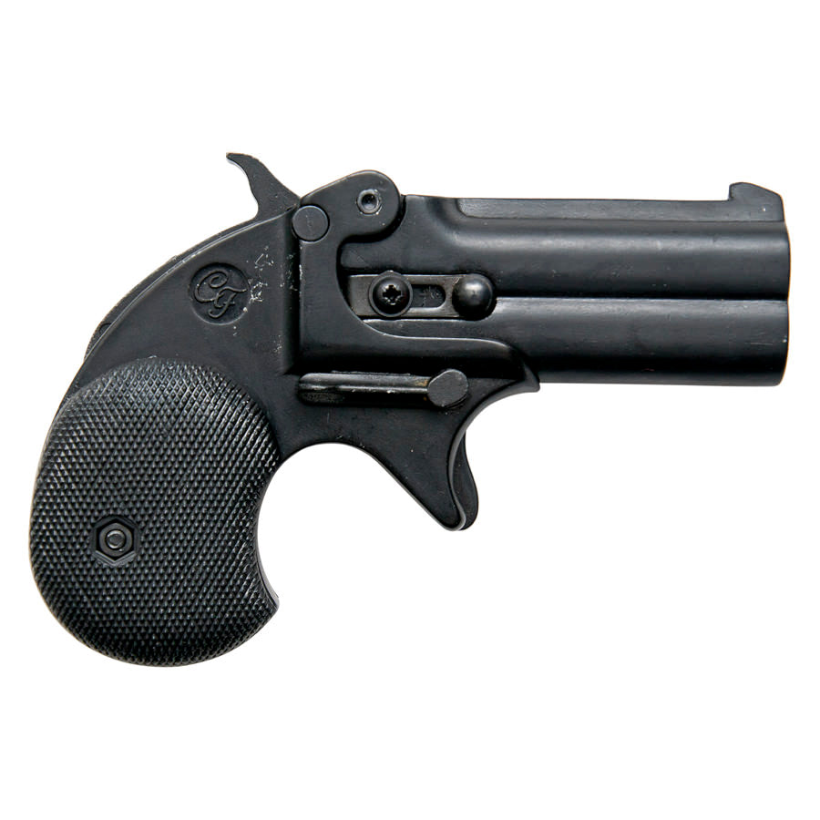 Kimar Old West Replica .22 Caliber Blank Firing Derringer Black Finish - Tophatter's Guns'N'Weapons Store - FREE SHIPPING Collectible Weapons - Tophatter Daily Deals